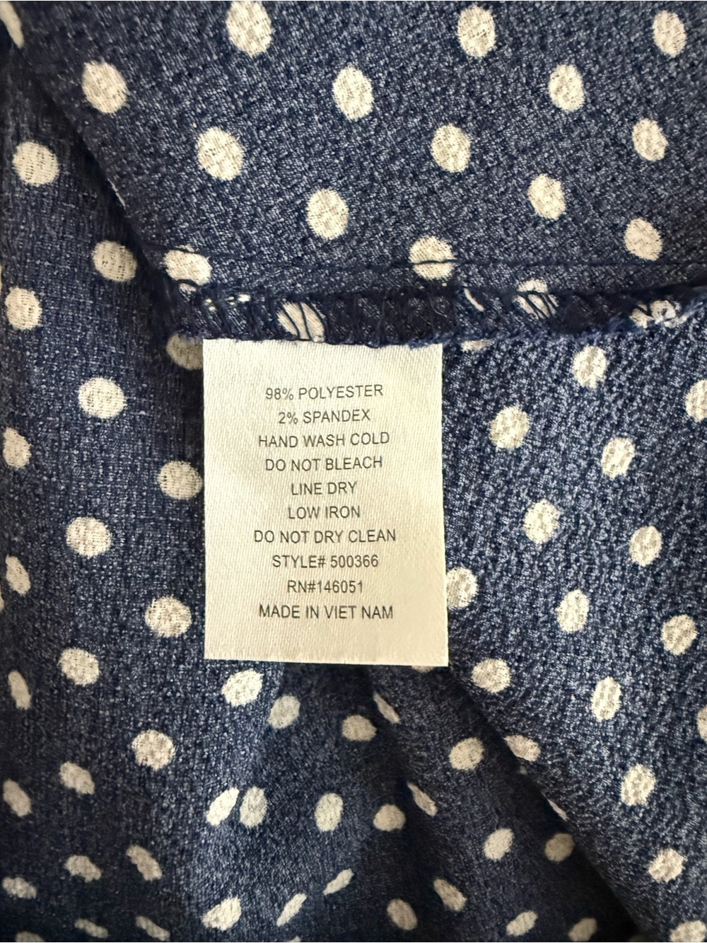 Monteau Navy Polka Dot Flutter Sleeve Tie Waist Dress - Picture 12 of 12